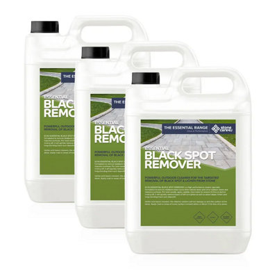 Stonecare4U - Black Spot Remover (15L) - High-Performance Cleaner, Quickly Removes Black Spot Deposits, Green Algae, Lichen & More