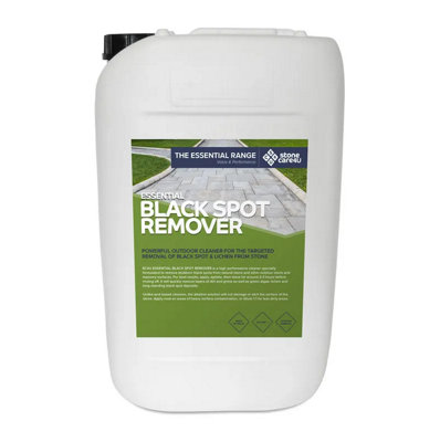 Stonecare4U - Black Spot Remover (25L) - High-Performance Cleaner, Quickly Removes Black Spot Deposits, Green Algae, Lichen & More