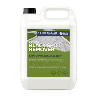 Stonecare4U - Black Spot Remover (5L) - High-Performance Cleaner, Quickly Removes Black Spot Deposits, Green Algae, Lichen & More