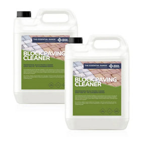 Stonecare4U Block Paving Cleaner (10L) - Easy Removal of Dirt, Moss, Weeds & Algae
