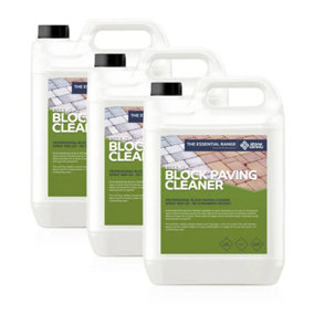 Stonecare4U Block Paving Cleaner (15L) - Easy Removal of Dirt, Moss, Weeds & Algae