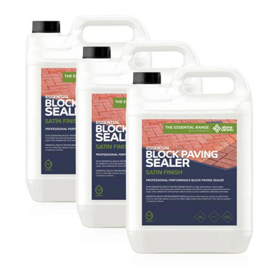 Stonecare4U Block Paving Sealer Satin (15L) Protects Block Paving, SolventFree, Block