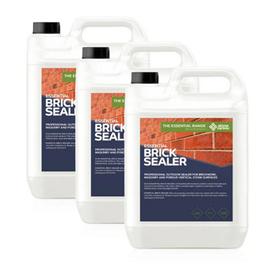 Stonecare4U - Brick Sealer (15L) - Highly Protective Breathable Water & Damp Proof Sealer for Brickwork, Masonry & Concrete