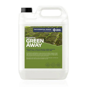 Stonecare4U - Green Away (5L) Organic Growth Killer For Patio, Roof, Drives, Tarmac & Paving, Algae and Mould