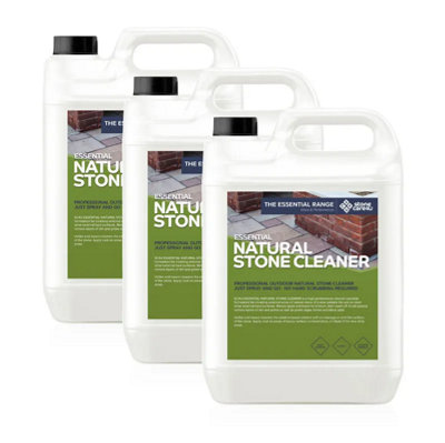 Stonecare4U Natural Stone Cleaner (15L) Removes Dirt, Algae, Grime