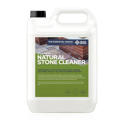 Stonecare4u - Natural Stone Cleaner (5 Litre) - Removes Dirt, Algae, Grime and More Within 2-4 Hours