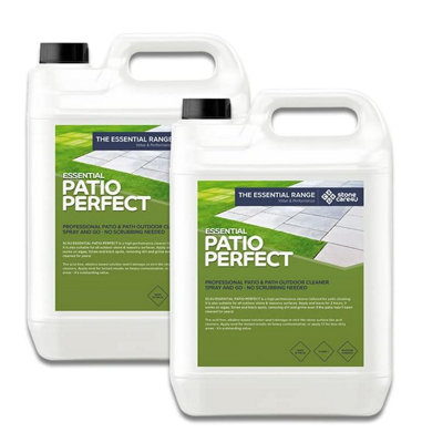 Stonecare4U - Patio Perfect (10L) - Alkaline Patio Cleaner - Removes, Dirt, Grime and Algae Without Damaging Natural Stone