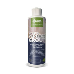 Stonecare4U Perfect Grout Colour Sealer 237ml (Charcoal) Restore & Renew Old Kitchen, Bath, Wall & Floor Grout