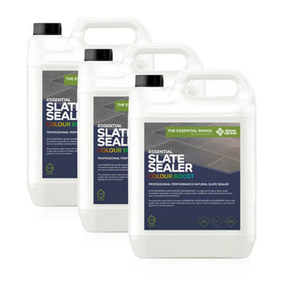 Stonecare4U - Slate Sealer Colour Boost (15L) - High Performance, Colour Enhancing Slate Tile, Floor & Patio Sealer