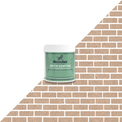 Stonelux Brick Coating - Brick Effect Paint - Light Beige - 250ml