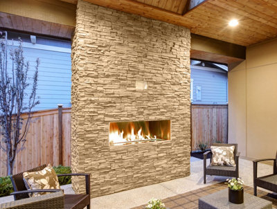 Stonelux Fireplace Paint 1 Litre Rode 48 Stone Effect Heat Resistant Paint