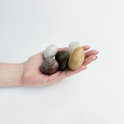 Stones4Gardens 50-80mm Silver Granite Balls Pebbles Decorative ...