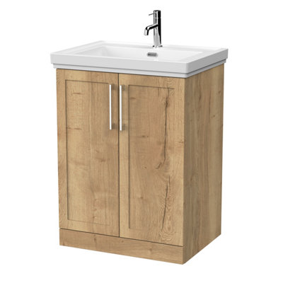 Stonnall Traditional Floor Standing 2 Door Vanity Unit with Traditional ...