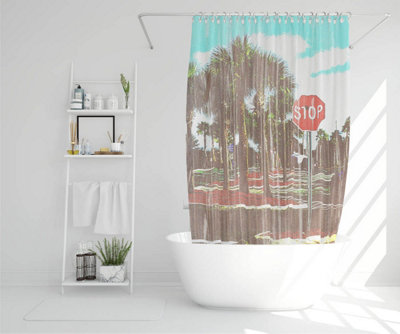 stop (Shower Curtain) / Default Title Price Comparisons | Compare The Build