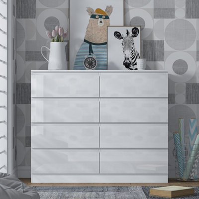Dolce Babi Lucca 8-Drawer Double Dresser — Cozy Kids Furniture