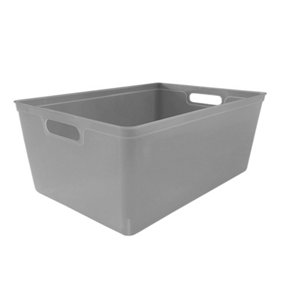 Storage Basket Plastic Office Large Box Bin