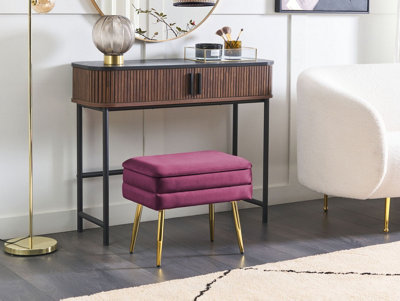 Storage Bench ODESSA Burgundy Velvet