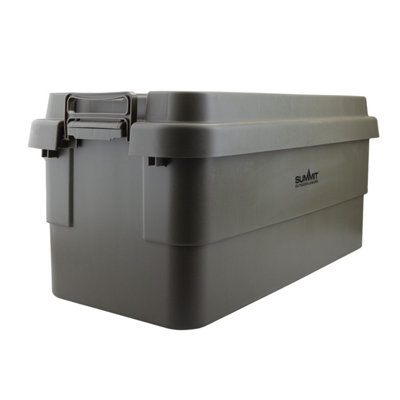 Storage Box 70L Carry Handles Camping Dry Green