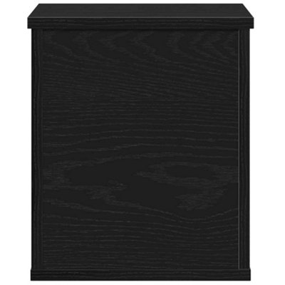 Storage Box Black oak 30 x 35 x 35 cm Engineered Wood