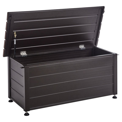 Storage Box CAMPALTO Metal 113 cm 50 cm Dark Brown
