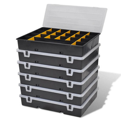 Storage Box Sort Case 6 Pcs Screw Boxes