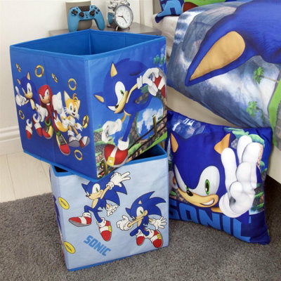 Storage Box Space Saving Cube 2 x Compact Sonic Folding Clothes Tidy ...