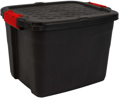 Storage Box Strata Heavy Duty Large Storage Trunk with Lid, 42 Litre ...