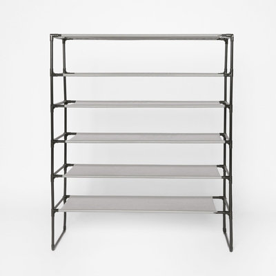 Storage Level Rack Organiser Home Freestanding Utility Shelves 6 Tier