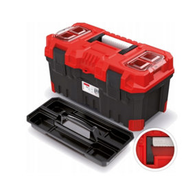 Storage Tool Box Kristenberg 20" Plastic Toolbox Removeable Tray Compartment
