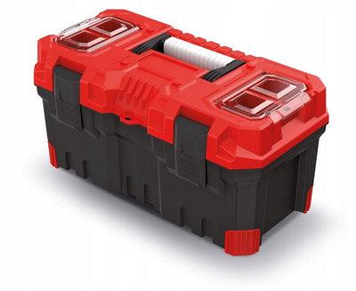 Storage Tool Box Kristenberg 20" Plastic Toolbox Removeable Tray Compartment - 5