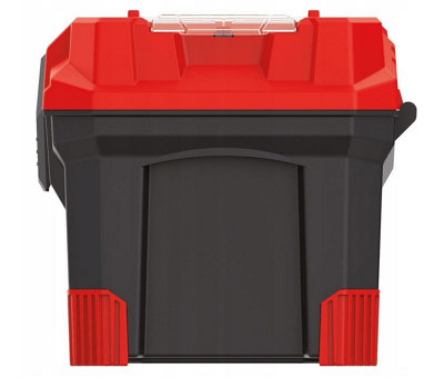 Storage Tool Box Kristenberg 20" Plastic Toolbox Removeable Tray Compartment - 7