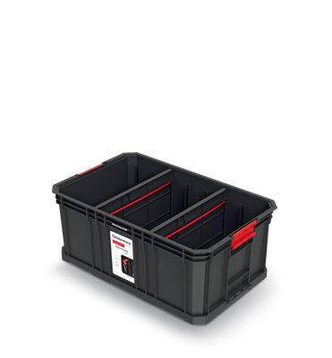 Storage Tool Box Platform Wheels Large Toolbox Mobile Tray Compartment Stackable Storage basket large + dividers