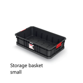 Storage Tool Box Platform Wheels Large Toolbox Mobile Tray Compartment Stackable Storage basket small