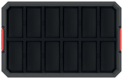 Storage Tool Box Platform Wheels Large Toolbox Mobile Tray Compartment Stackable Storage basket small - 4