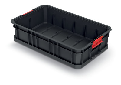Storage Tool Box Platform Wheels Large Toolbox Mobile Tray Compartment Stackable Storage basket small - 5