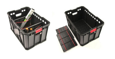 Storage Tool Platform Box Wheels Large Mobile Toolbox Tray Compartment Stackable Storage basket