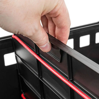 Storage Tool Platform Box Wheels Large Mobile Toolbox Tray Compartment Stackable Storage basket