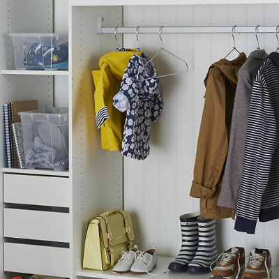 Shop clothes storage.