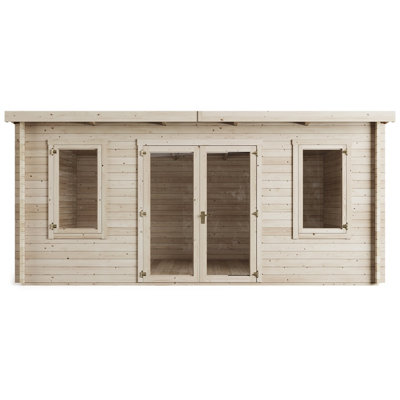 Store More Ashley Pent Log Cabin Garden Room - 5.0m x 4.0m