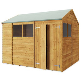 Store More Overlap Apex Shed - 10x8 Windowed