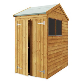 Store More Overlap Apex Shed - 4x6 Windowed