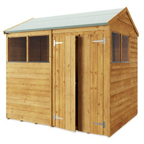 Store More Overlap Apex Shed - 8x6 Windowed