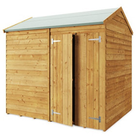 Store More Overlap Apex Shed - 8x6 Windowless
