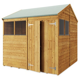 Store More Overlap Apex Shed - 8x8 Windowed
