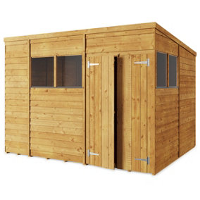 Store More Overlap Pent Shed - 10x8 Windowed