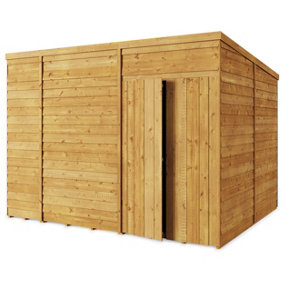 Store More Overlap Pent Shed - 10x8 Windowless