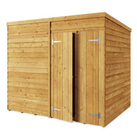Store More Overlap Pent Shed - 8x6 Windowless
