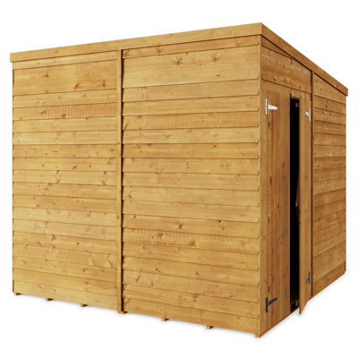 Store More Overlap Pent Shed - 8x8 Windowless
