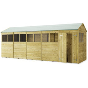 Store More Tongue and Groove Apex Shed - 20x6 Windowed