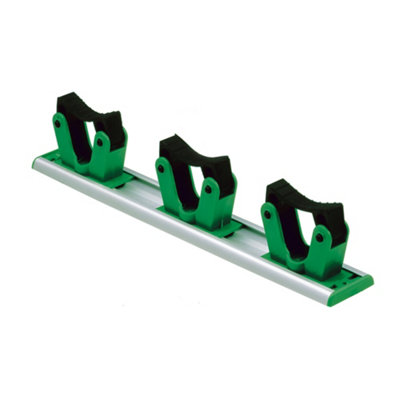 Store Tools - Tool Organiser & Pole Holder - 35cm Wall Mounted Tool Storage Rack - Hold & Arrange 3 Tools - by UNGER